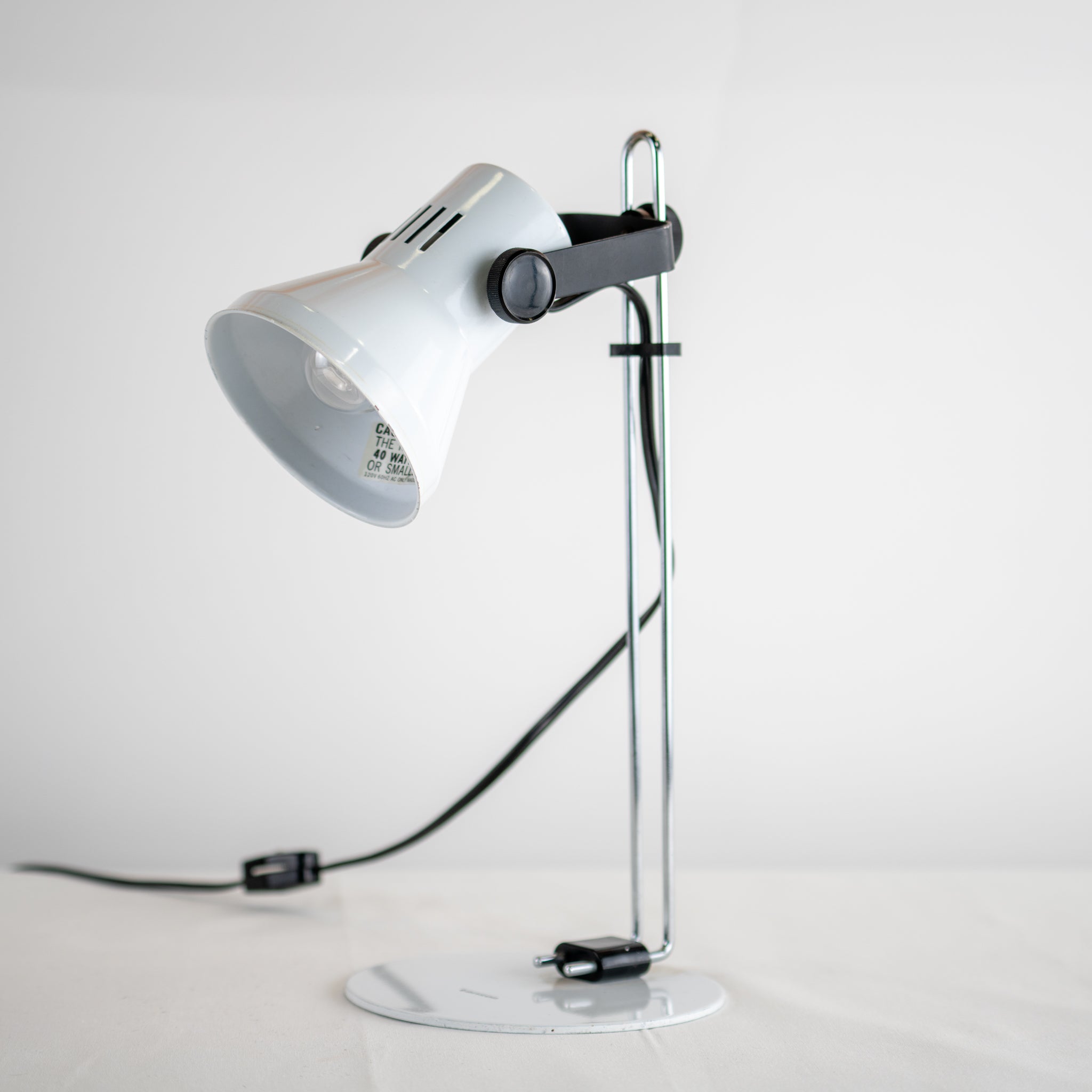 Vintage White Tensor Desk Lamp Mid Century Design