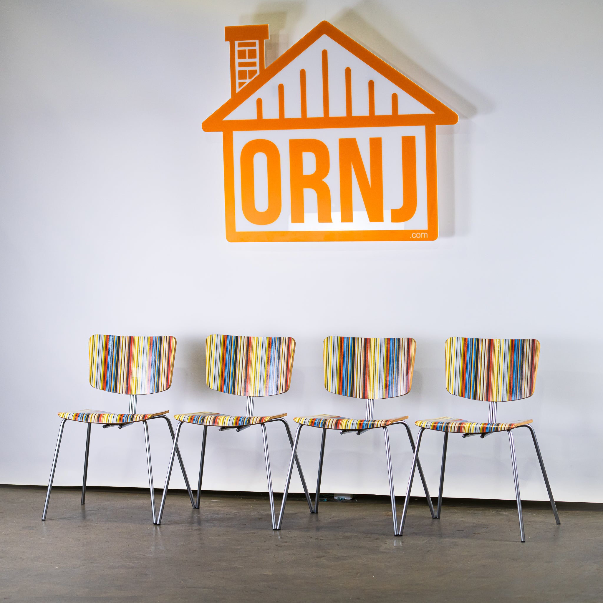 B-Pop Art Retro Dining Chairs - Set of Four