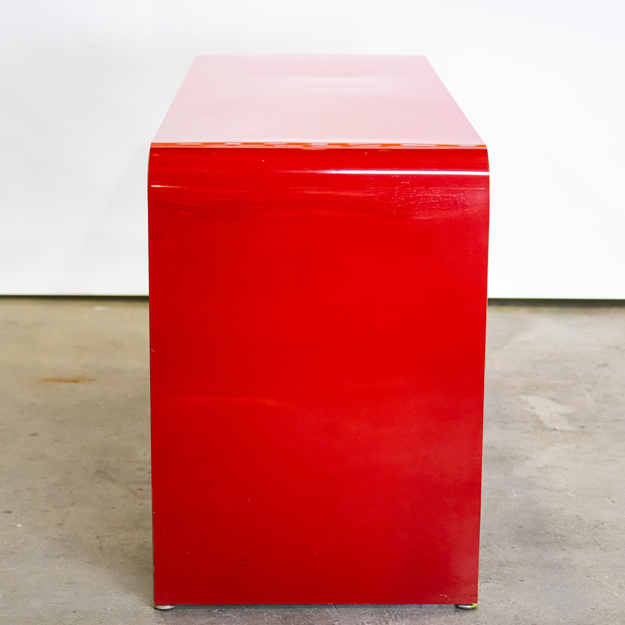 Norman Bel Geddes Red Steel Desk