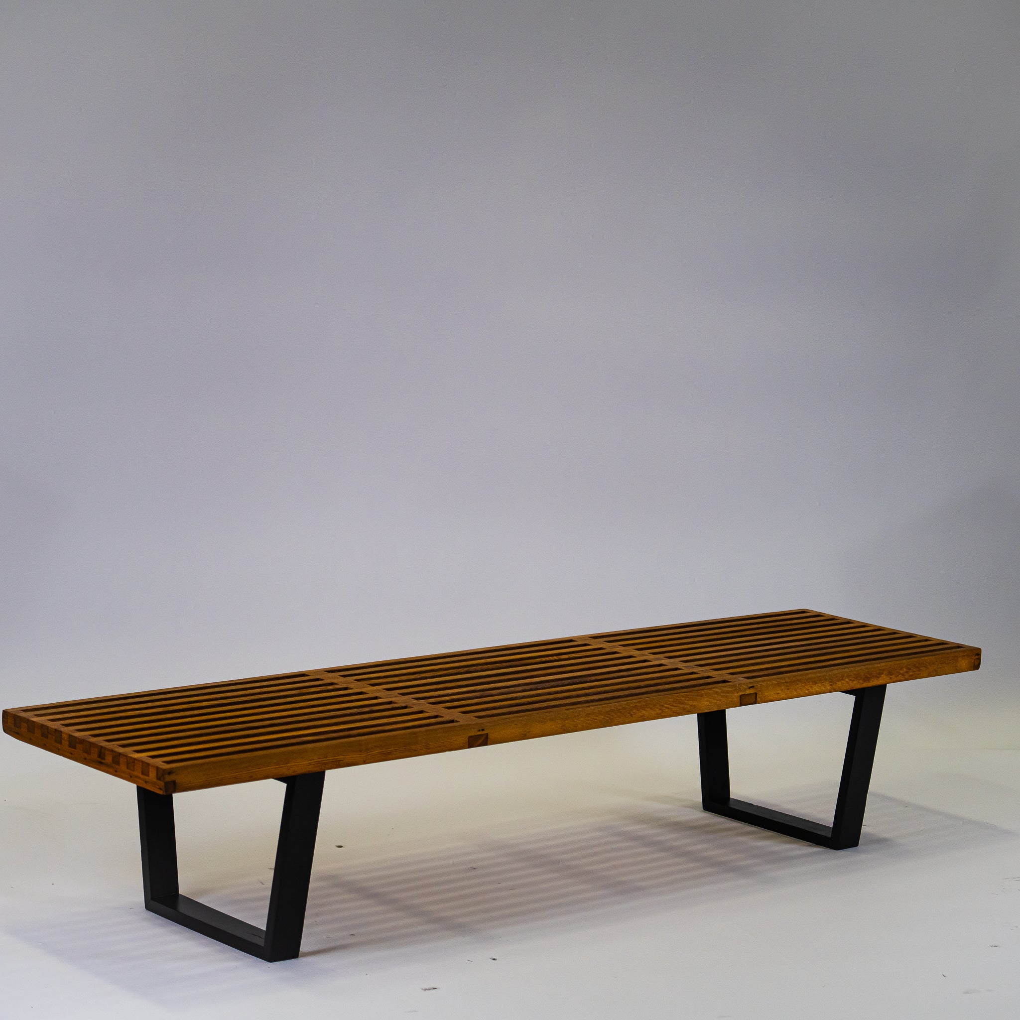 Slatted White Oak Bench